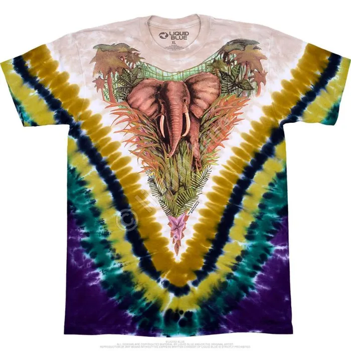 Liquid Blue TShirt Men Endangered TieDye TShirt