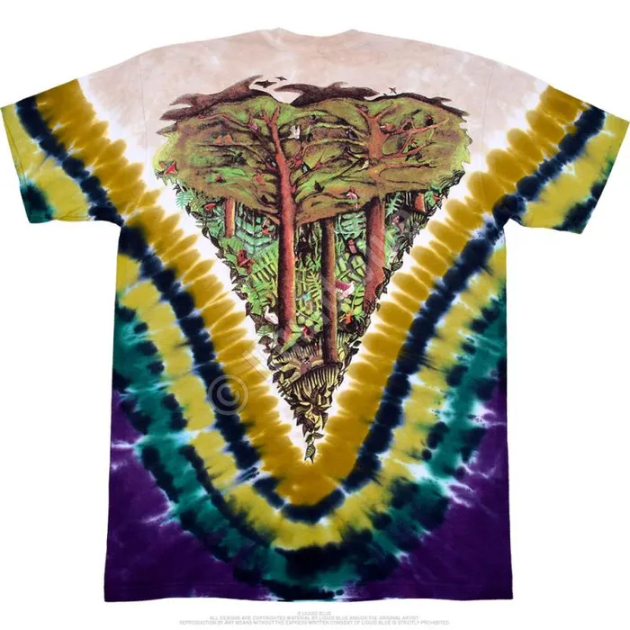 Liquid Blue TShirt Men Endangered TieDye TShirt