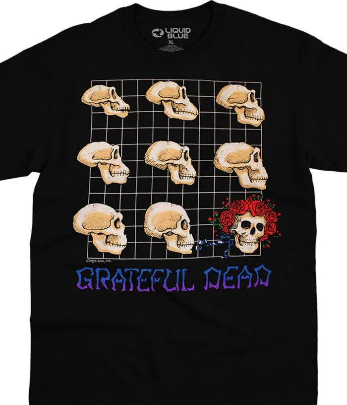 Liquid Blue TShirt Men Evolution Black TShirt