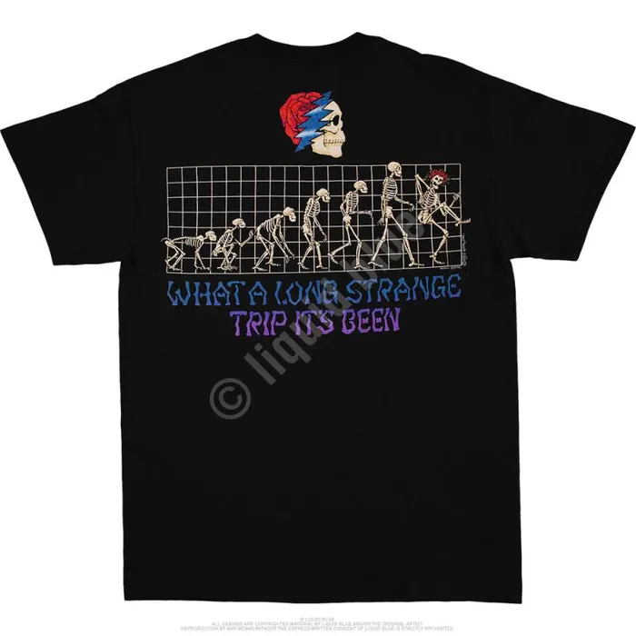 Liquid Blue TShirt Men Evolution Black TShirt