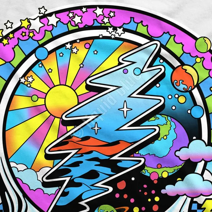Liquid Blue TShirt Men Mod Max SYFace White TShirt
