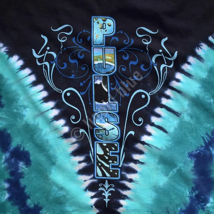 Liquid Blue TShirt Men Pulse V TieDye TShirt