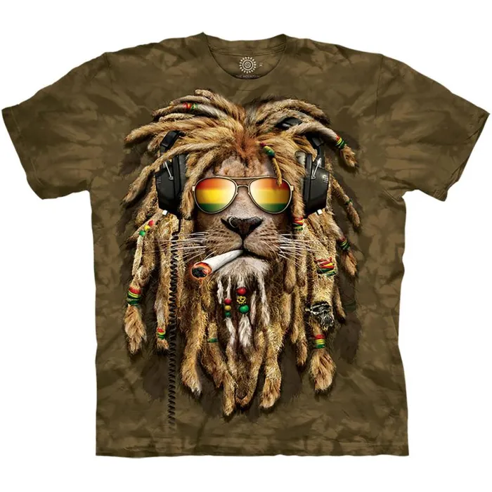 Liquid Blue TShirt Men Smokin Jahman Classic Cotton TShirt
