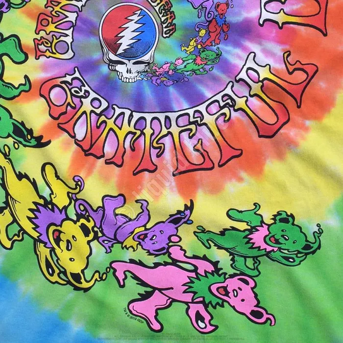 Liquid Blue TShirt Men Spiral Trippy Bears TieDye TShirt