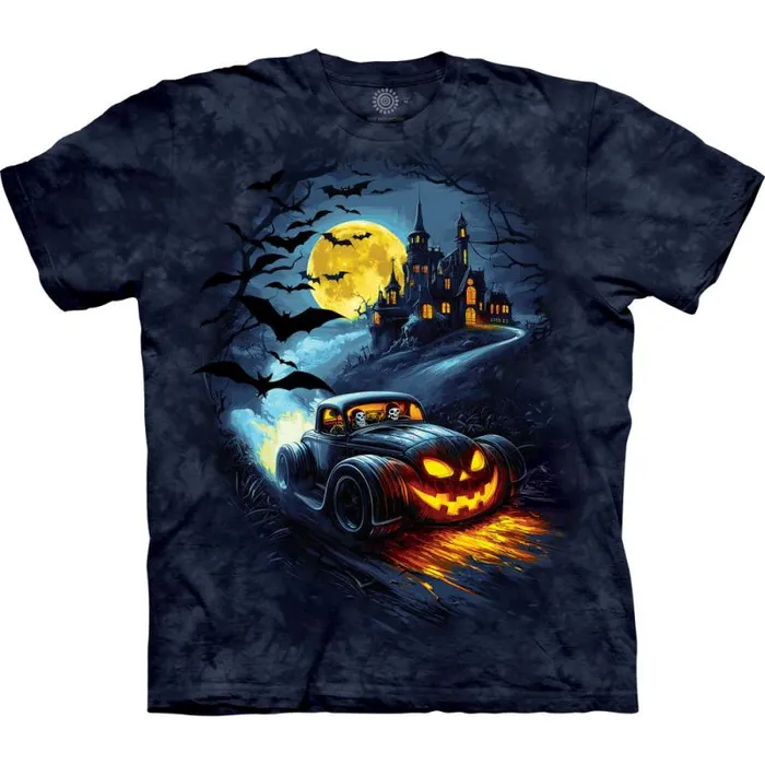 Liquid Blue TShirt Men Spooky Speedster Classic Cotton TShirt