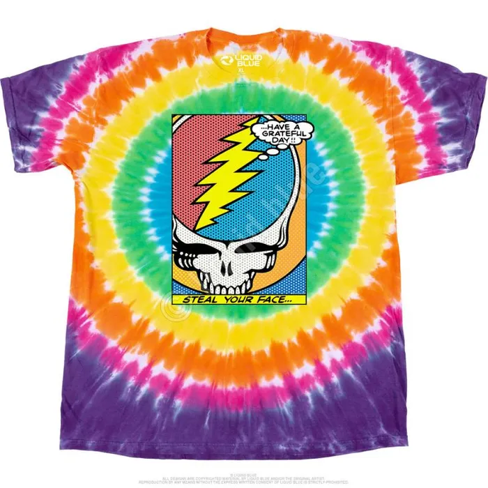 Liquid Blue TShirt Men Steal Your Face Pop Art TShirt