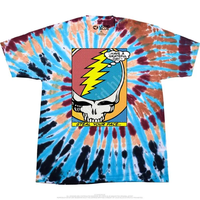 Liquid Blue TShirt Men Steal Your Face Pop Art TShirt