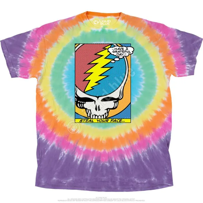 Liquid Blue TShirt Men Steal Your Face Pop Art TShirt