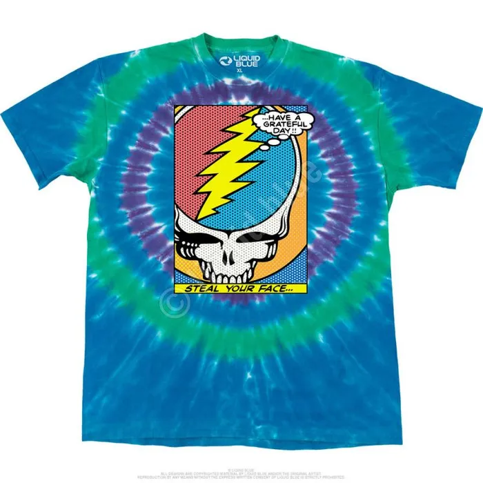 Liquid Blue TShirt Men Steal Your Face Pop Art TShirt