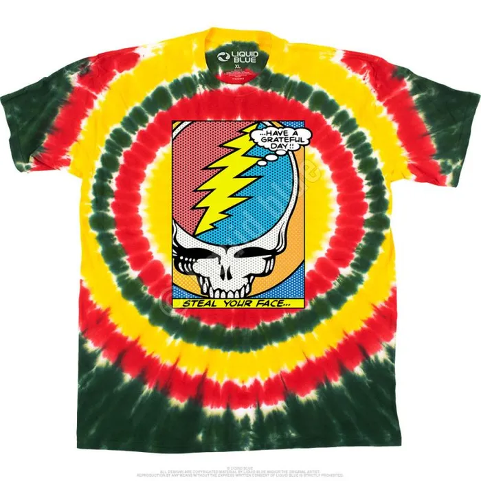 Liquid Blue TShirt Men Steal Your Face Pop Art TShirt