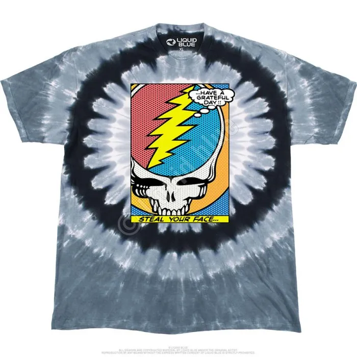 Liquid Blue TShirt Men Steal Your Face Pop Art TShirt