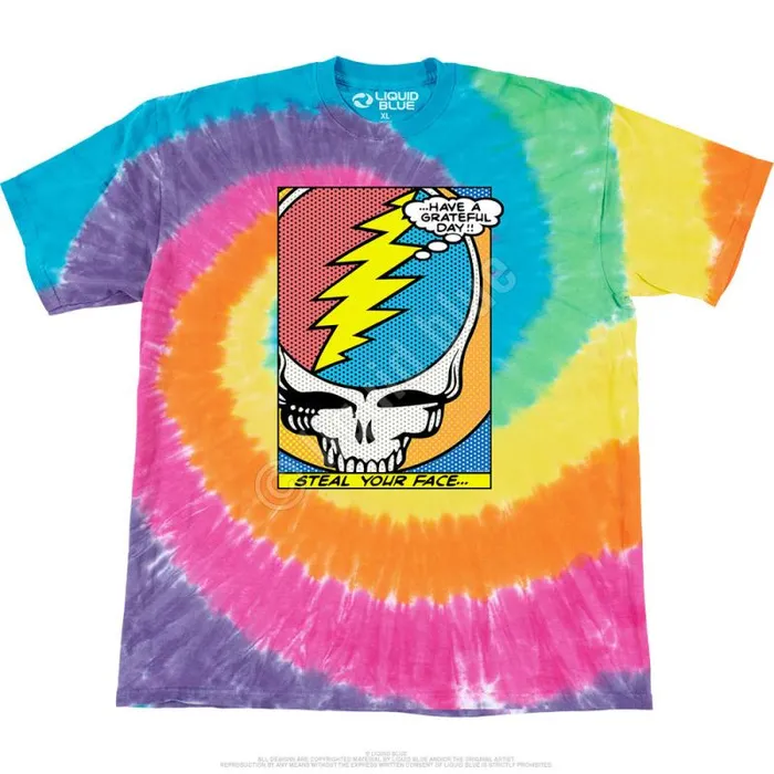 Liquid Blue TShirt Men Steal Your Face Pop Art TShirt