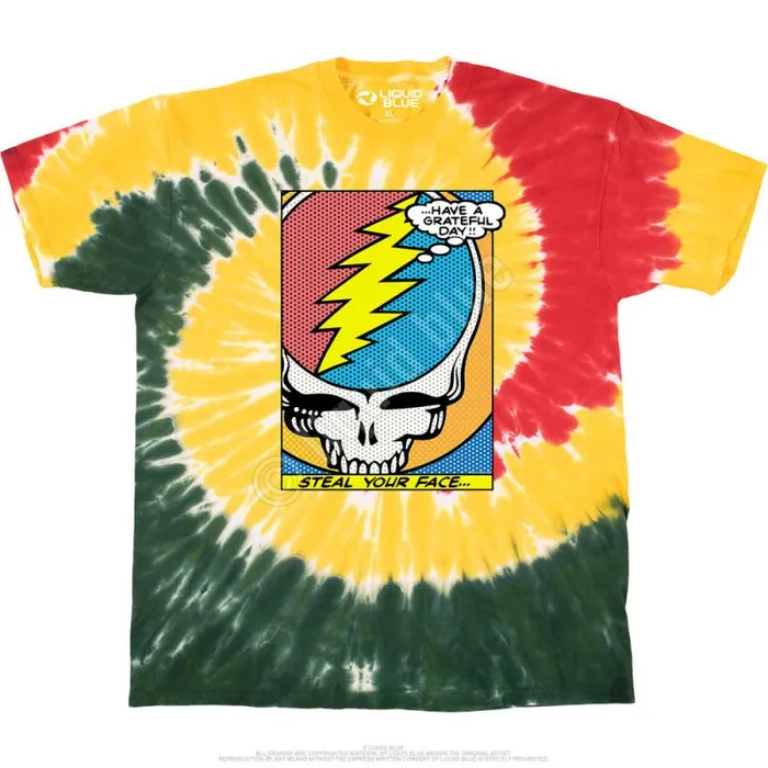 Liquid Blue TShirt Men Steal Your Face Pop Art TShirt
