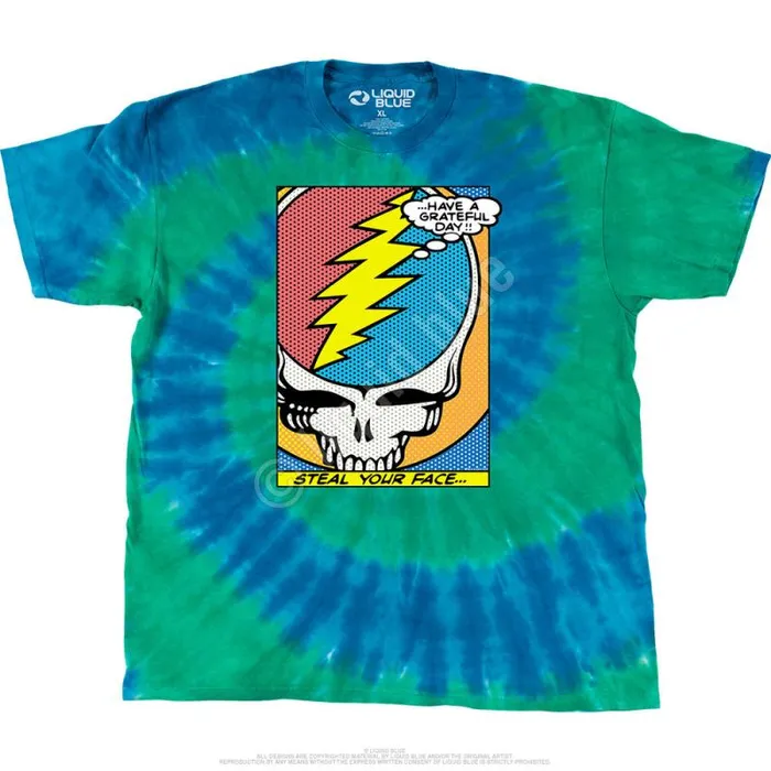 Liquid Blue TShirt Men Steal Your Face Pop Art TShirt