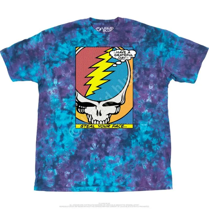 Liquid Blue TShirt Men Steal Your Face Pop Art TShirt