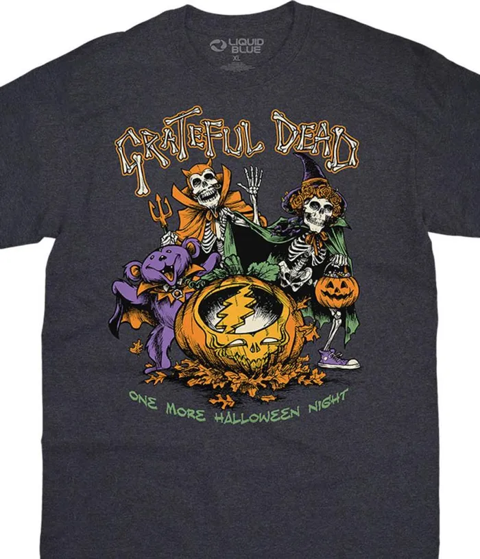 Liquid Blue TShirt Men Steal Your Pumpkin Dark Heather TShirt