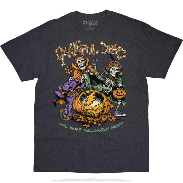 Liquid Blue TShirt Men Steal Your Pumpkin Dark Heather TShirt