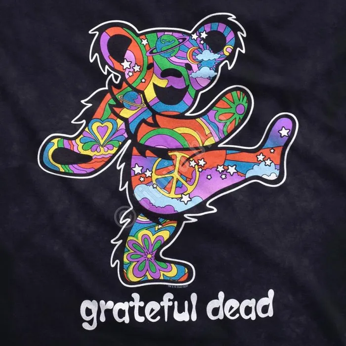 Liquid Blue TShirt Men Summer Of Love Bear TieDye TShirt