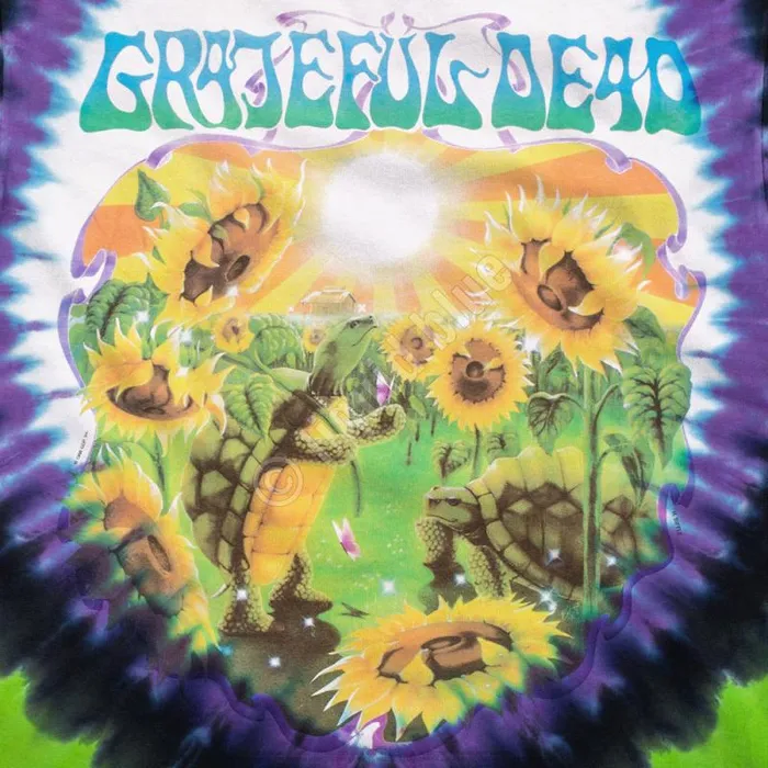 Liquid Blue TShirt Men Sunflower Terrapin TieDye TShirt