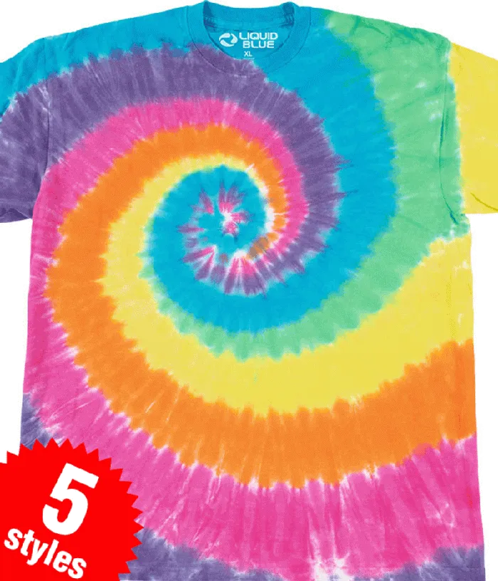 Liquid Blue TShirt Men Unprinted TieDye TShirt