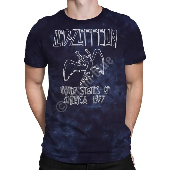 Liquid Blue TShirt Men Usa Tour 77 TieDye TShirt