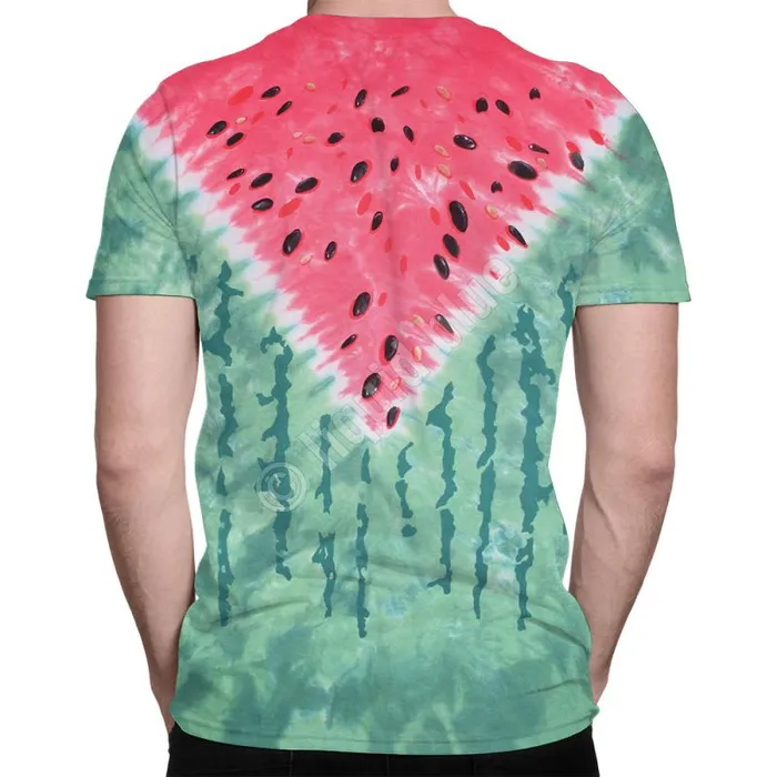 Liquid Blue TShirt Men Watermelon TieDye TShirt