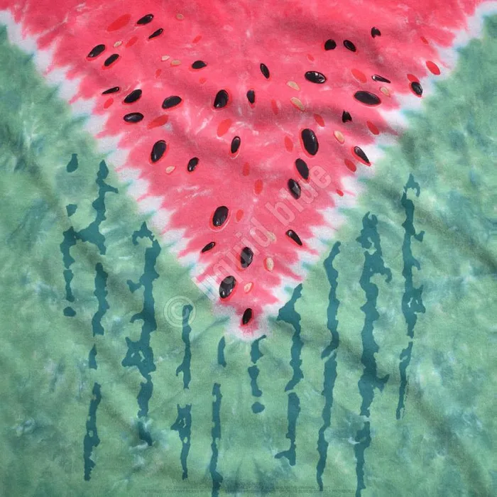 Liquid Blue TShirt Men Watermelon TieDye TShirt