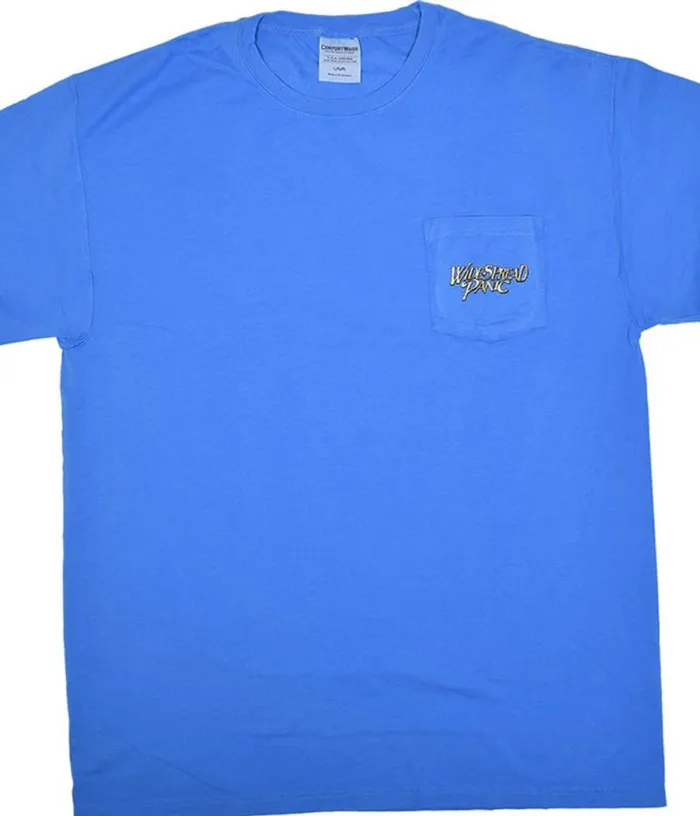 Liquid Blue TShirt Men Widespread Panic St Augustine Pocket Blue TShirt