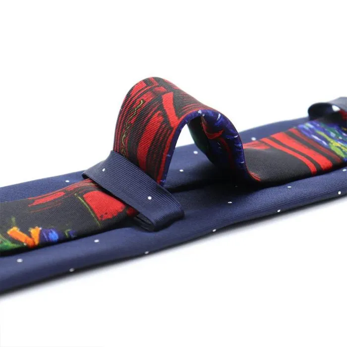 Liquid Blue Ties Accessories Navy Dotted Terrapin Tie