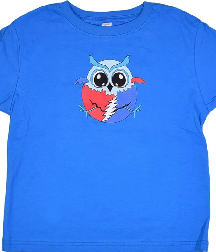 Liquid Blue Toddler Kids GD Steal Your Owl Blue Toddler TShirt