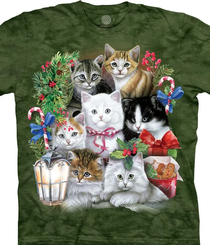 Liquid Blue Youth Kids Holiday Kittens Kids039 TShirt
