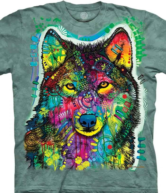 Liquid Blue Youth Kids Russo Gentle Wolf Kids039 TShirt