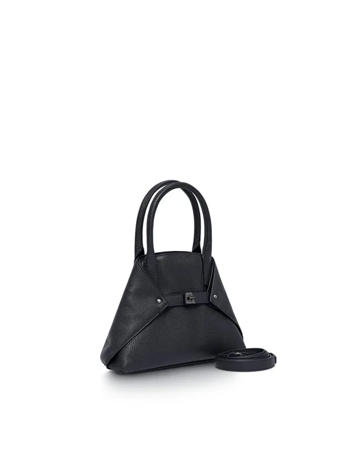 Little Ai Messenger Bag In Cervocalf Leather Denim Women Akris Crossbody Bags