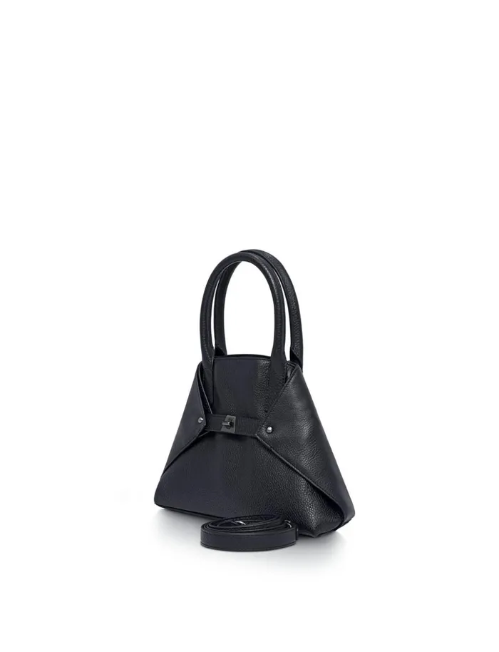 Little Ai Messenger Bag In Cervocalf Leather Denim Women Akris Crossbody Bags