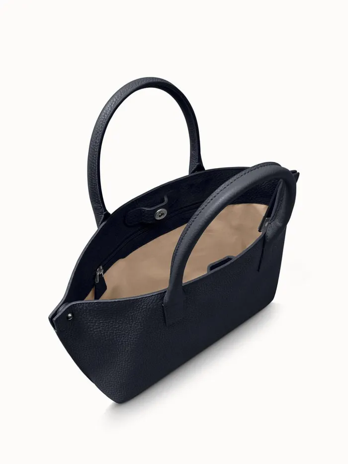 Little Ai Messenger Bag In Cervocalf Leather Denim Women Akris Crossbody Bags