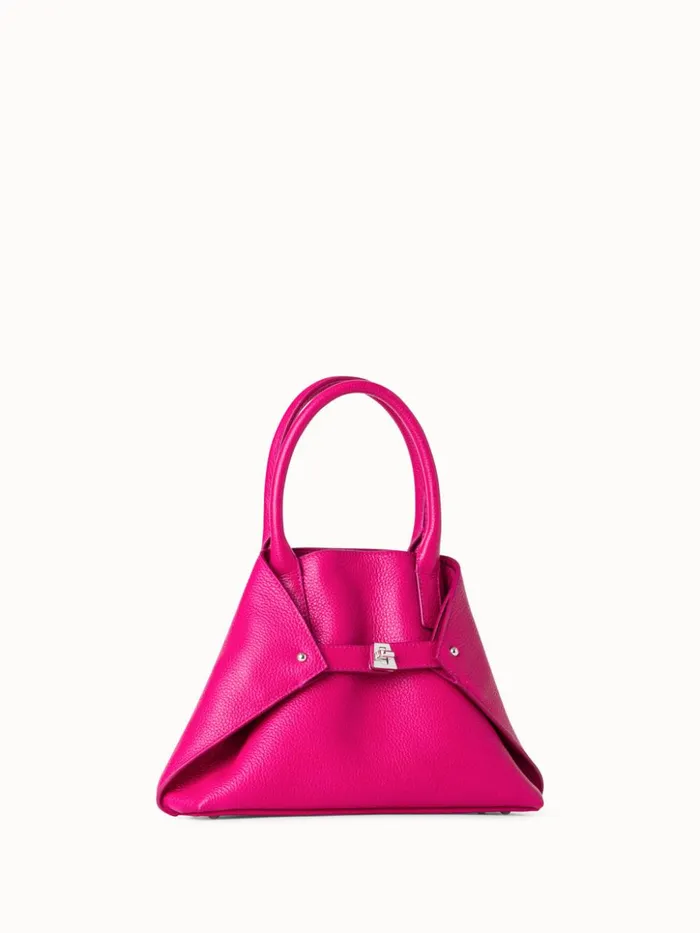 Little Ai Messenger Bag In Leather Pink Women Akris Crossbody Bags