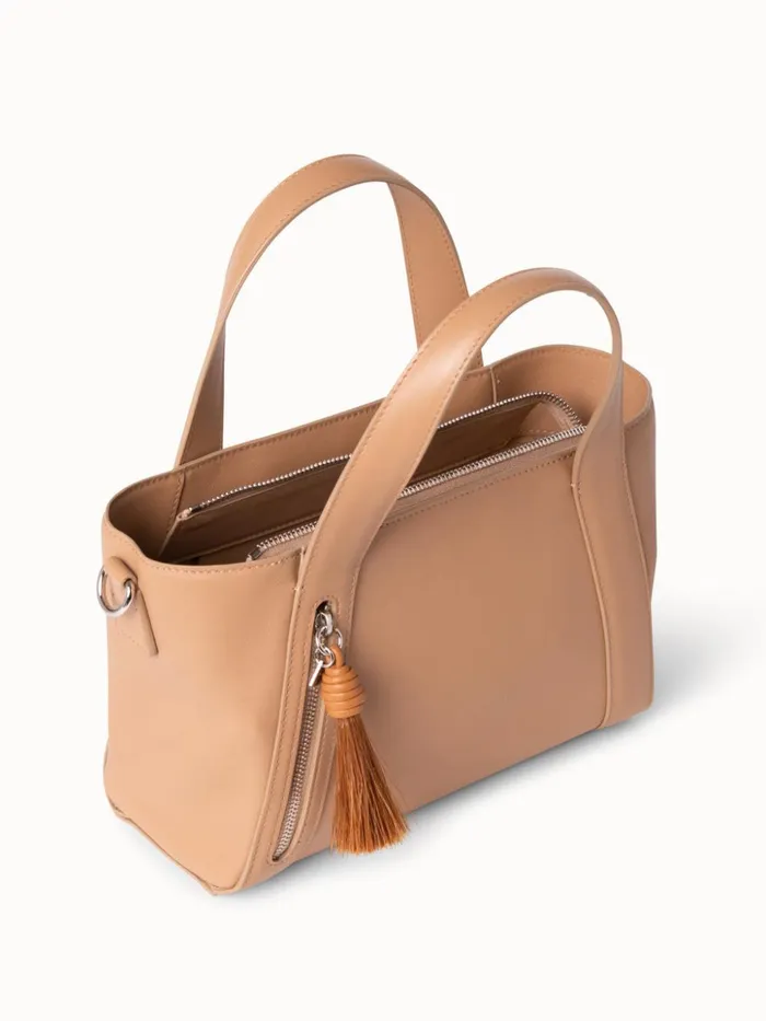 Little Alexa Handbag In Softcalf Leather Cordage Women Akris Crossbody Bags