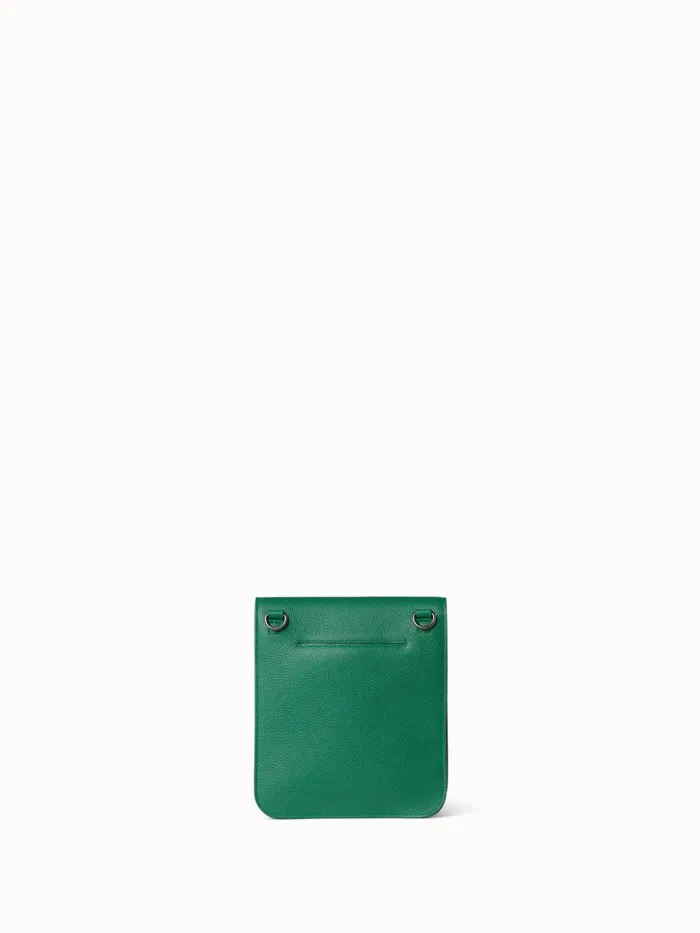 Little Anouk Messenger Bag In Leather Aloe Women Akris Messenger Bags