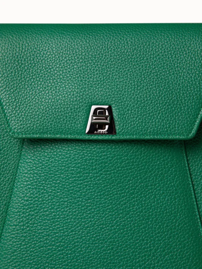 Little Anouk Messenger Bag In Leather Aloe Women Akris Messenger Bags