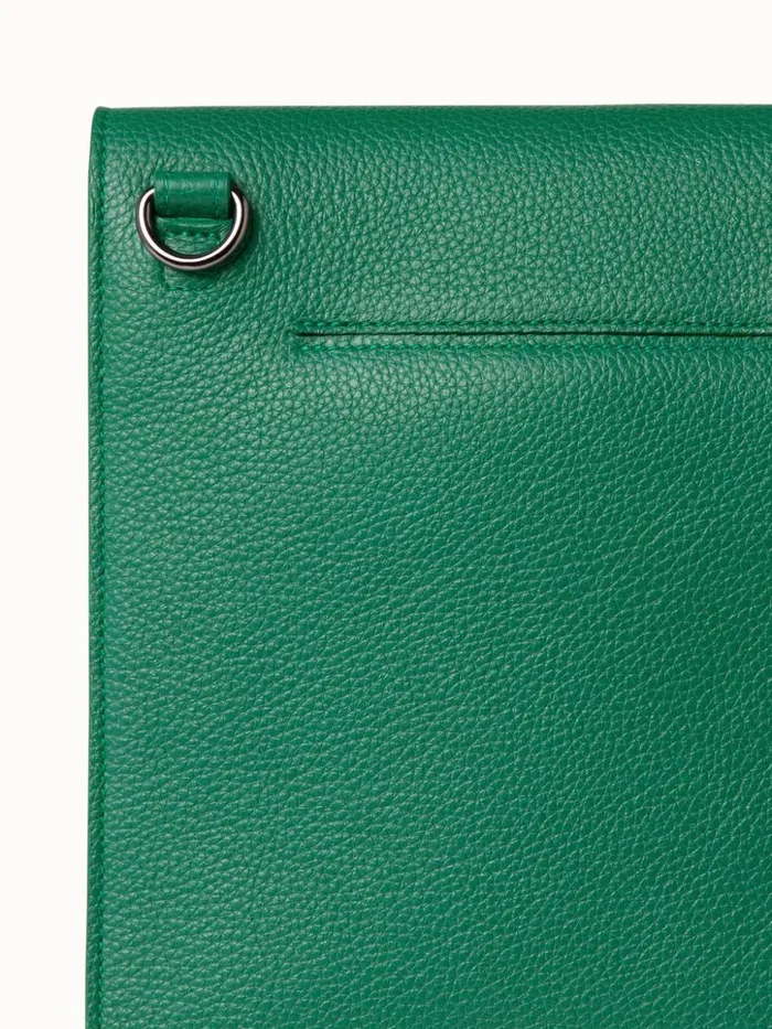Little Anouk Messenger Bag In Leather Aloe Women Akris Messenger Bags