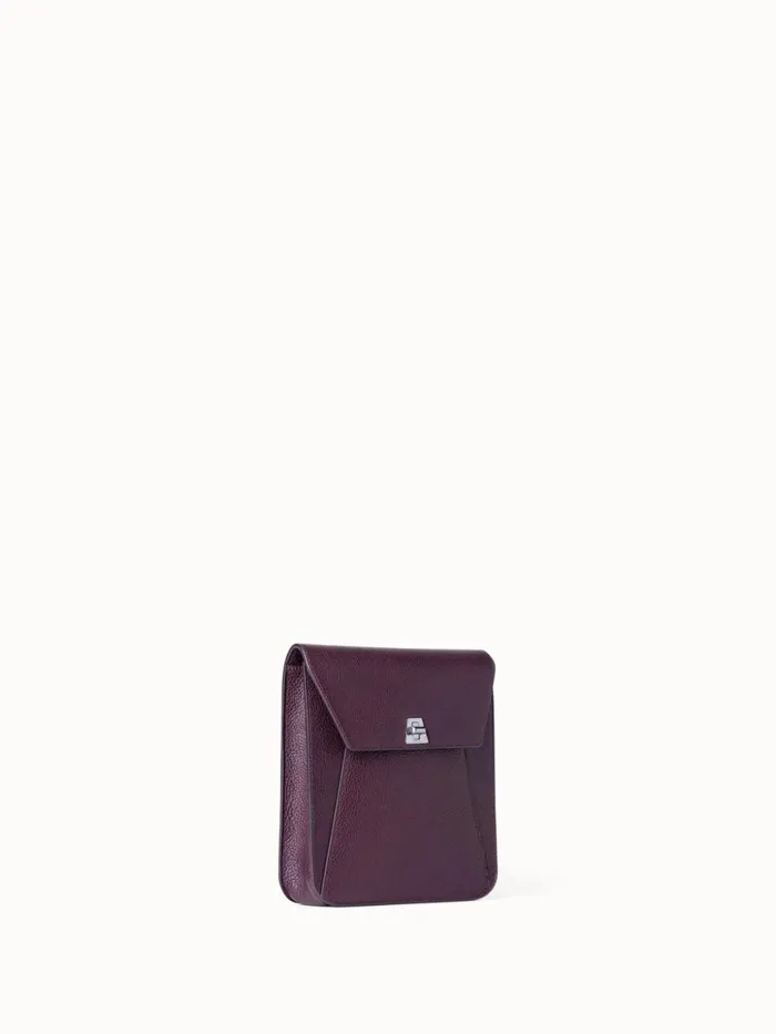 Little Anouk Messenger Bag In Leather Burgundy Women Akris Mini Bags
