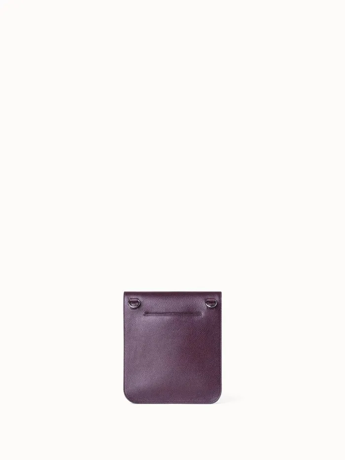 Little Anouk Messenger Bag In Leather Burgundy Women Akris Mini Bags