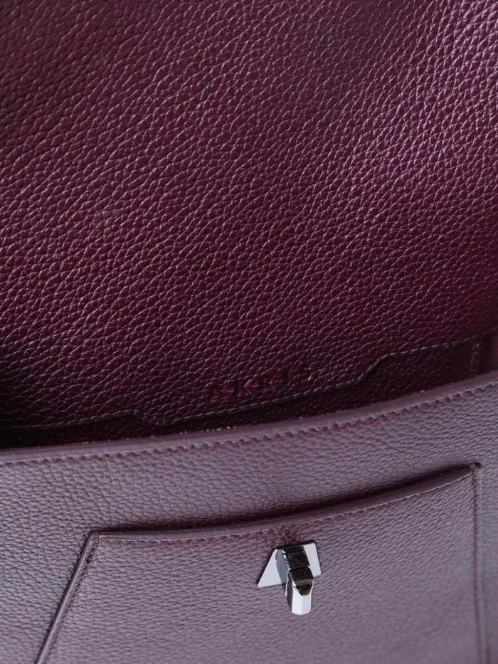 Little Anouk Messenger Bag In Leather Burgundy Women Akris Mini Bags