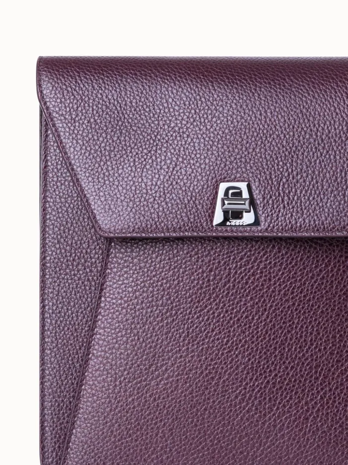 Little Anouk Messenger Bag In Leather Burgundy Women Akris Mini Bags