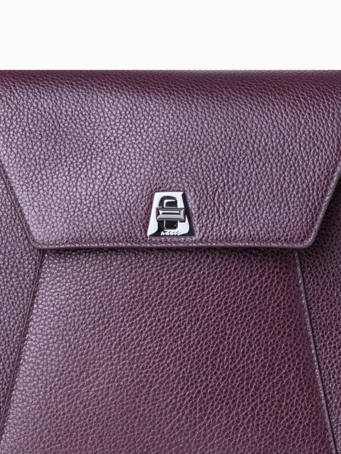 Little Anouk Messenger Bag In Leather Burgundy Women Akris Mini Bags