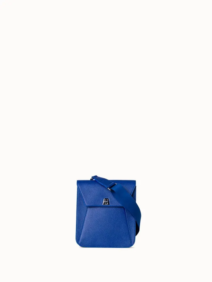 Little Anouk Messenger Bag In Leather Ocean Women Akris Messenger Bags