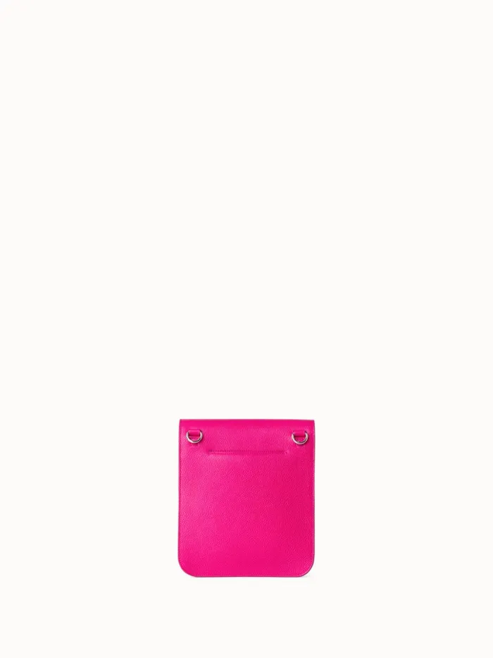 Little Anouk Messenger In Calf Leather Pink Women Akris Messenger Bags