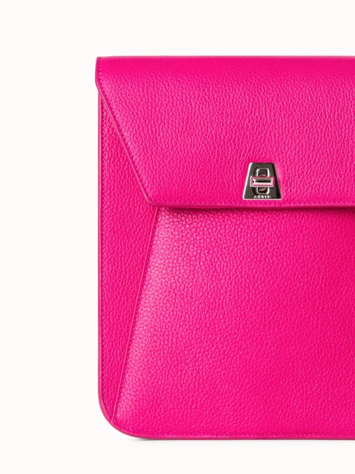 Little Anouk Messenger In Calf Leather Pink Women Akris Messenger Bags