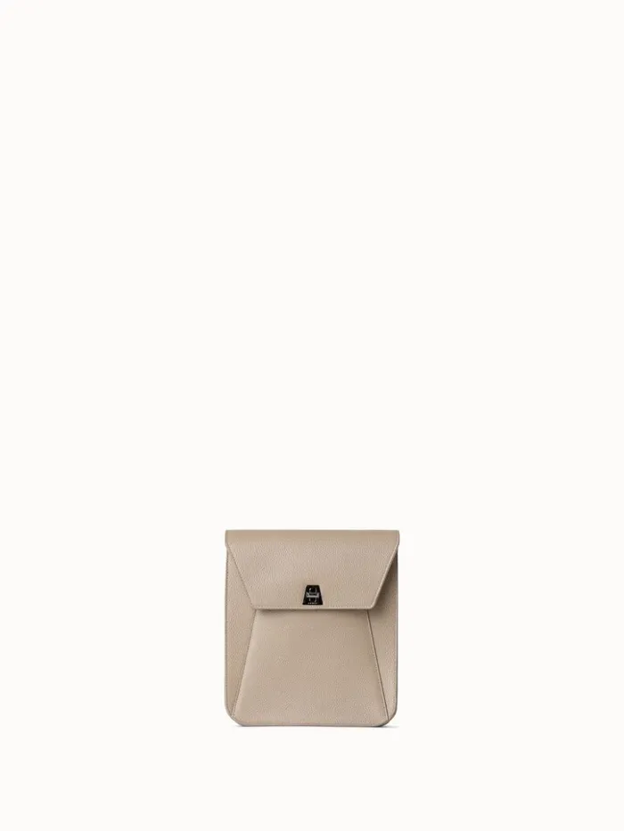Little Anouk Messenger In Calf Leather Seagrass Women Akris Crossbody Bags