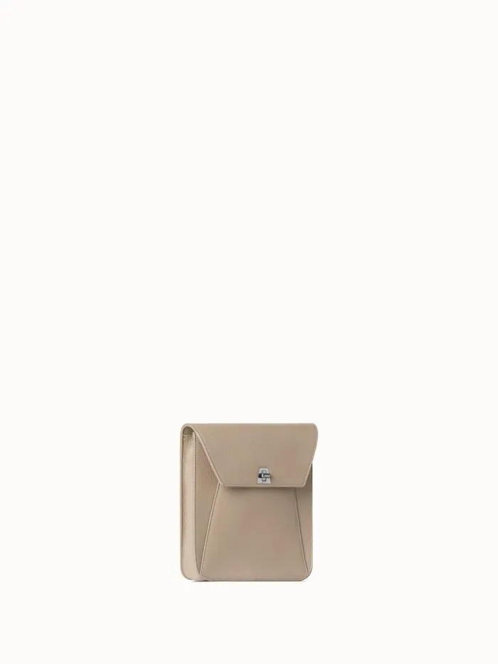 Little Anouk Messenger In Calf Leather Seagrass Women Akris Crossbody Bags